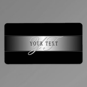 Etiqueta Escrevendo de Script Monograma Editável Elegante  