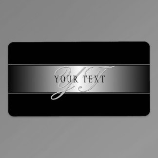 Etiqueta Escrevendo de Script Monograma Editável Elegante |