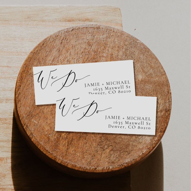 Etiqueta Escrita Elegante De Caligrafia Que Fazemos Casamen (Criador carregado)