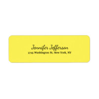 Escrita manual moderna elegante, amarelo comum
