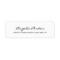 Escrita manual Simples White Professional Modern
