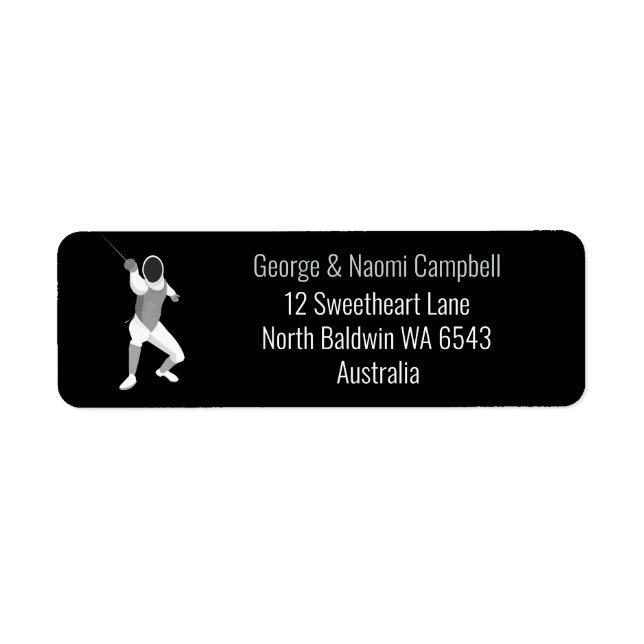 Etiqueta Esgrima (Frente)