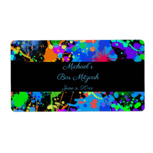 Etiqueta Esmalte Neon, Rótulos de Água Personalizados