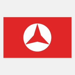 Etiqueta espanhola da bandeira da frente popular