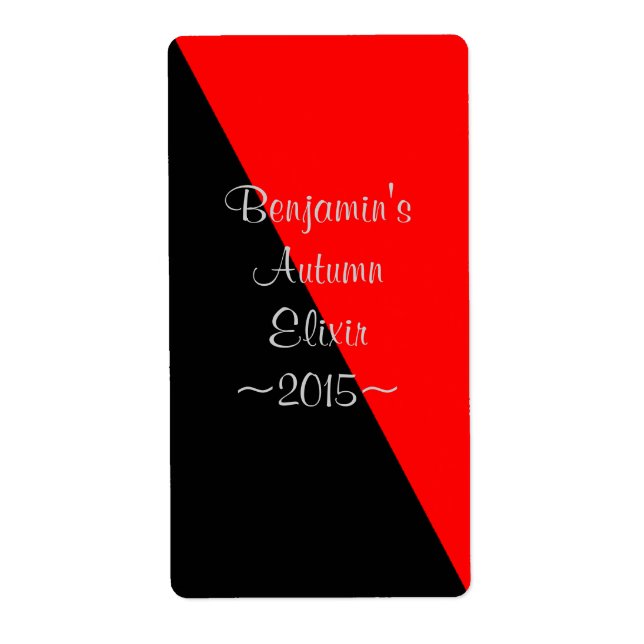 Etiqueta especial (Frente)