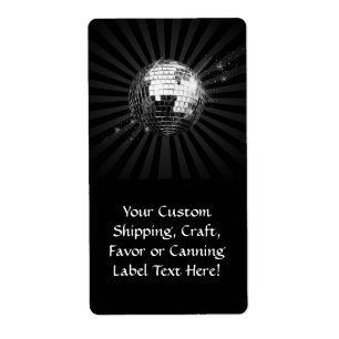 Etiqueta Espelhamento de Disco em Preto