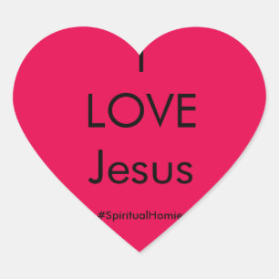 Etiqueta espiritual de Homies "EU AMO Jesus"