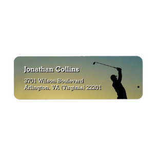 Etiqueta Esporte personalizado do golfe
