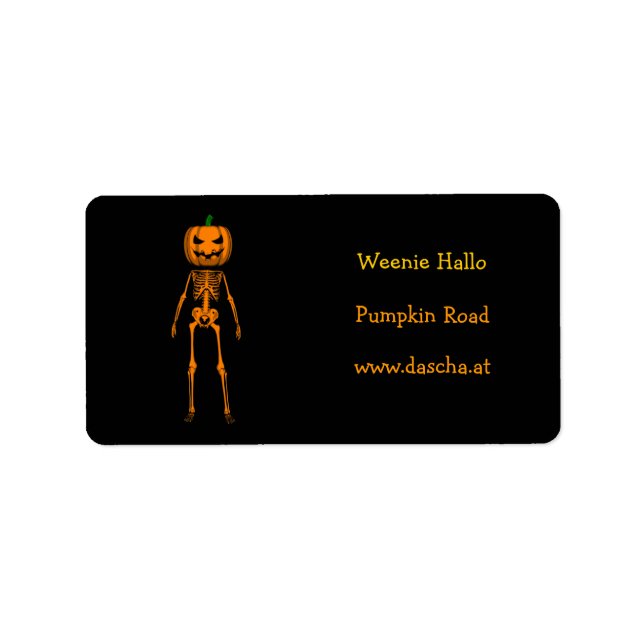 Etiqueta Esqueleto Laranja (Frente)