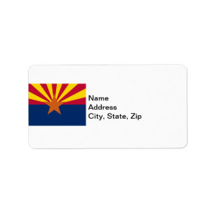 Etiqueta Estado de bandeira da Arizona