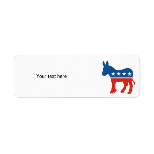 Etiqueta estados unidos do partido democrata americano donk