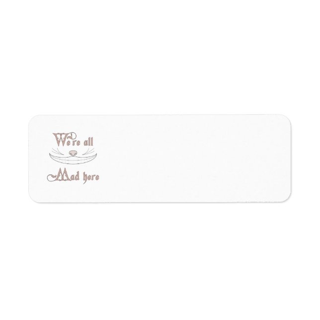 Etiqueta Estamos todos loucos aqui (Frente)