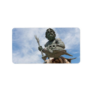 Etiqueta Estátua do rei Netuno Virginia Beach