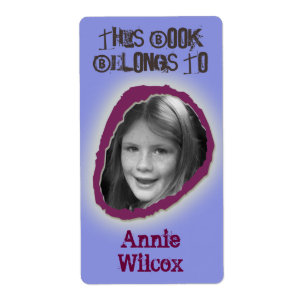 Etiqueta Este livro pertence ao menino conhecido feito sob