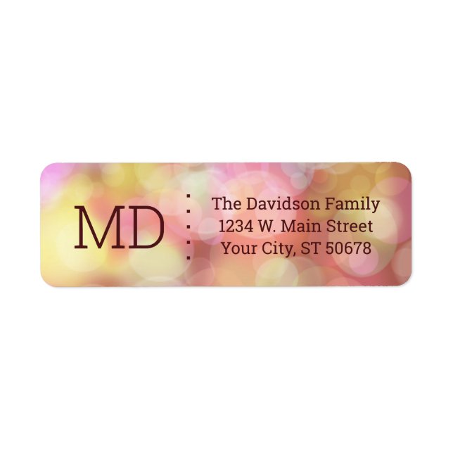 Etiqueta Estilo de abstrato Bokeh (Frente)