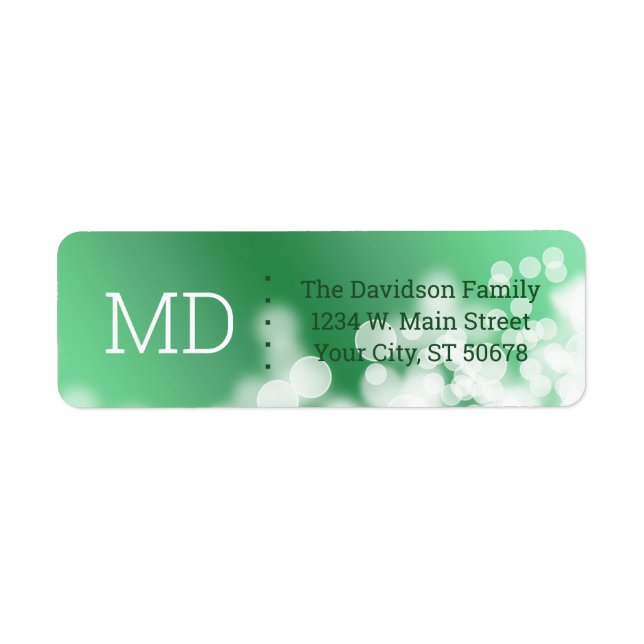 Etiqueta Estilo de abstrato Bokeh (Frente)