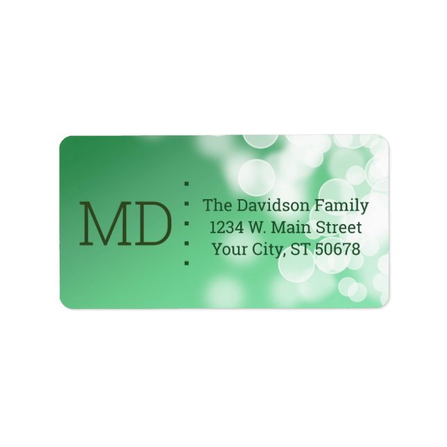 Etiqueta Estilo de abstrato Bokeh (Frente)