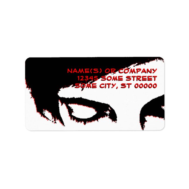 Etiqueta estilo emo (Frente)