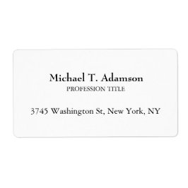 Etiqueta Estilo Retro Simples Simples Branco Simples