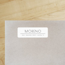 Estilo sofisticado Endereço de Retorno de Chic