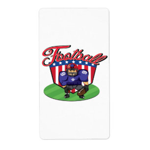 Etiqueta Estrela Americana de Futebol