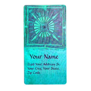 Etiqueta ESTRELA DA MANHÃ, turquase azul