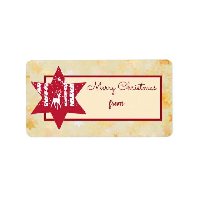 Etiqueta Estrela de bosque (Frente)