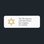 Etiqueta Estrela de David Bat Mitzvah<br><div class="desc">As etiquetas de endereços de celebração do Bat Mitzvah foram concebidas para serem rápida e facilmente personalizadas de acordo com as suas especificações.</div>