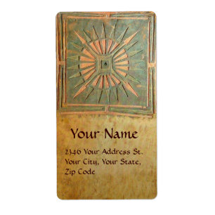 Etiqueta ESTRELA DE MANHÃ,verde,amarelo-marrom