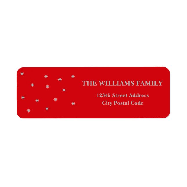 Etiqueta Estrelas prateadas (Frente)