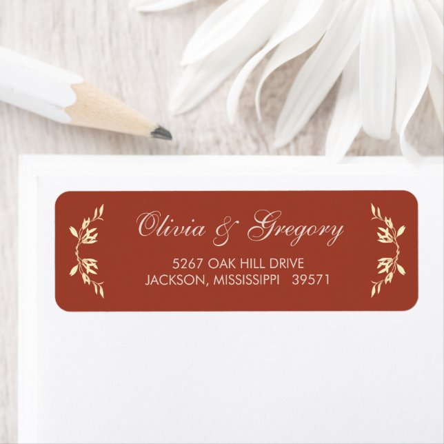 Etiqueta Eterno Floral Rustic Wedding (Insitu)
