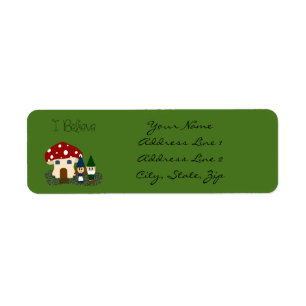 Etiqueta Eu acredito que - gnomos - personalize