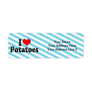 Etiqueta Eu Adoro Batatas