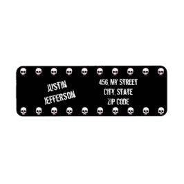 Etiqueta Eu Adoro crânios