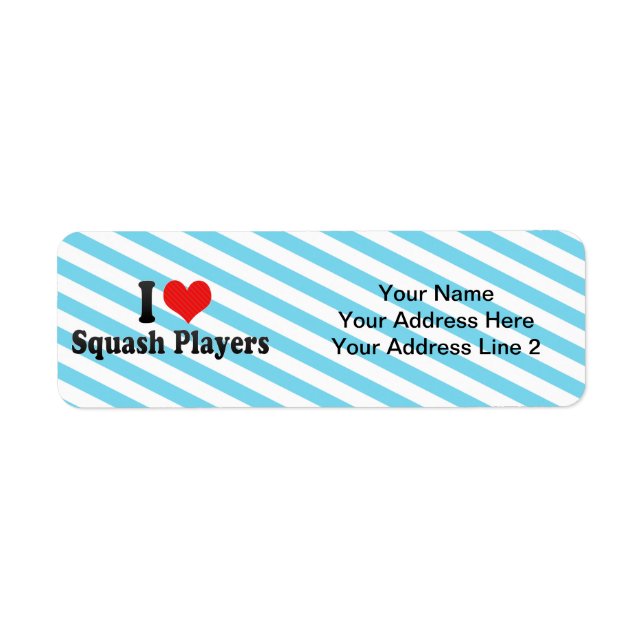Etiqueta Eu Adoro Jogadores De Esquadra (Frente)