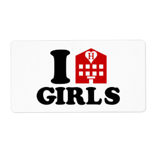Etiqueta Eu Adoro Meninas De Hotel