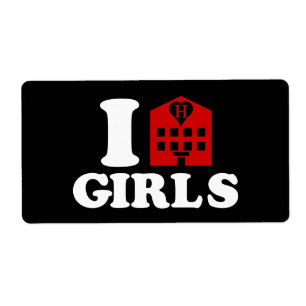 Etiqueta Eu Adoro Meninas De Hotel