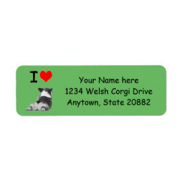 Etiqueta Eu Amo Corgis