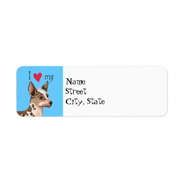 Etiqueta Eu amo minha Orquídea Inca Peruana (Frente)