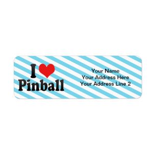 Etiqueta Eu amo o Pinball