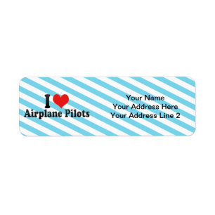 Etiqueta Eu amo pilotos do avião