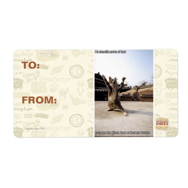 Etiqueta Eu faço palhaços de fúria (Frente)