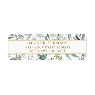 Etiqueta Eucalyptus deixa endereço de volta do casamento