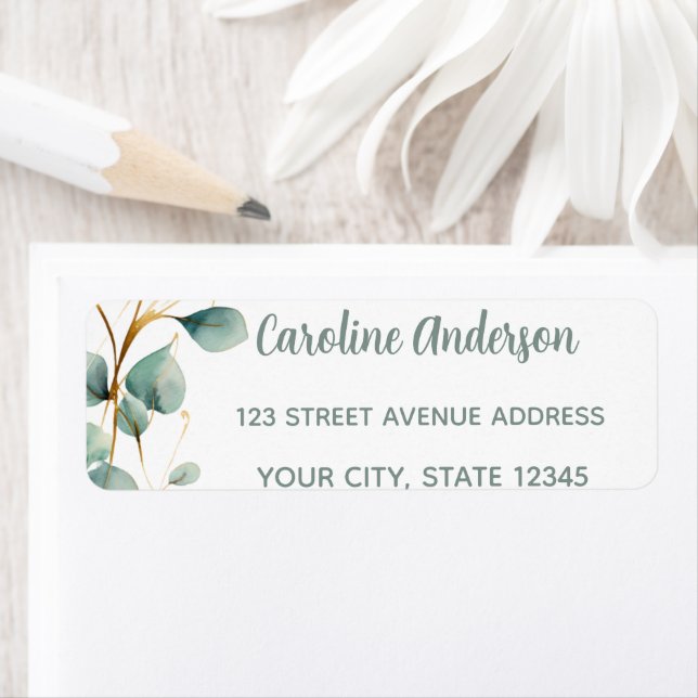 Etiqueta Eucalyptus Gold Green Graduation  (Insitu)