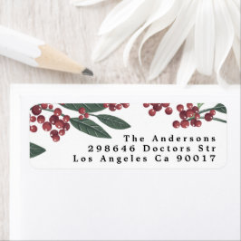 Etiqueta Evergreen Elegance Natal Encantado