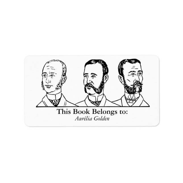Etiqueta Ex Libris - Três Homens v4 (Frente)