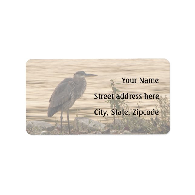 Etiqueta Excelente Blue Heron (Frente)