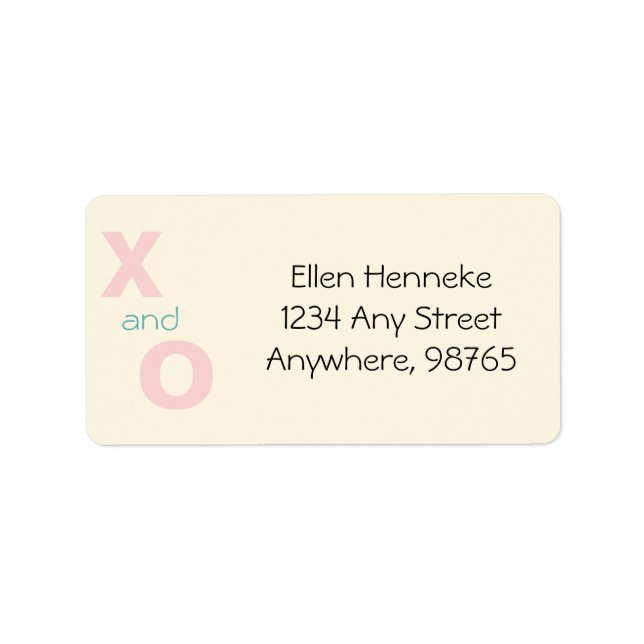 Etiqueta Excelente Grande Abraço e Beijo (Frente)