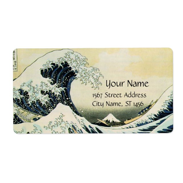 Etiqueta EXCELENTE WAVE Azul Branco (Frente)