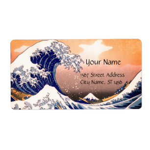 Etiqueta EXCELENTE WAVE azul branco